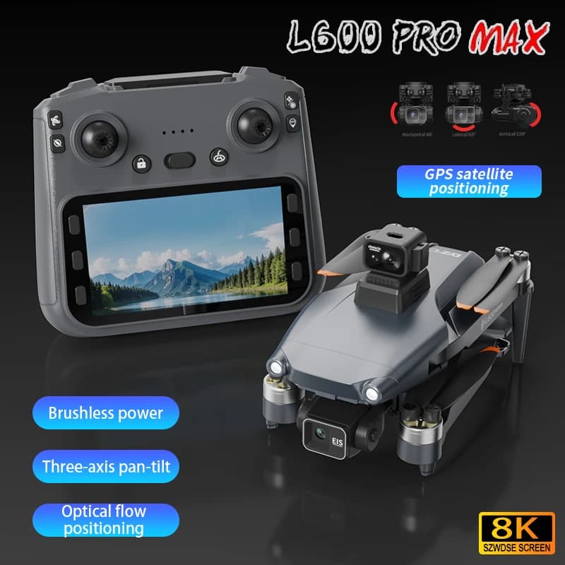 L600 Pro MAX Drone 4K Professionelle HD Kamera 3-Achsen Gimbal GPS Sicherheit Eders Hindernis Vermeidung WIFI FPV UVA RC Quadcopter Spielzeug