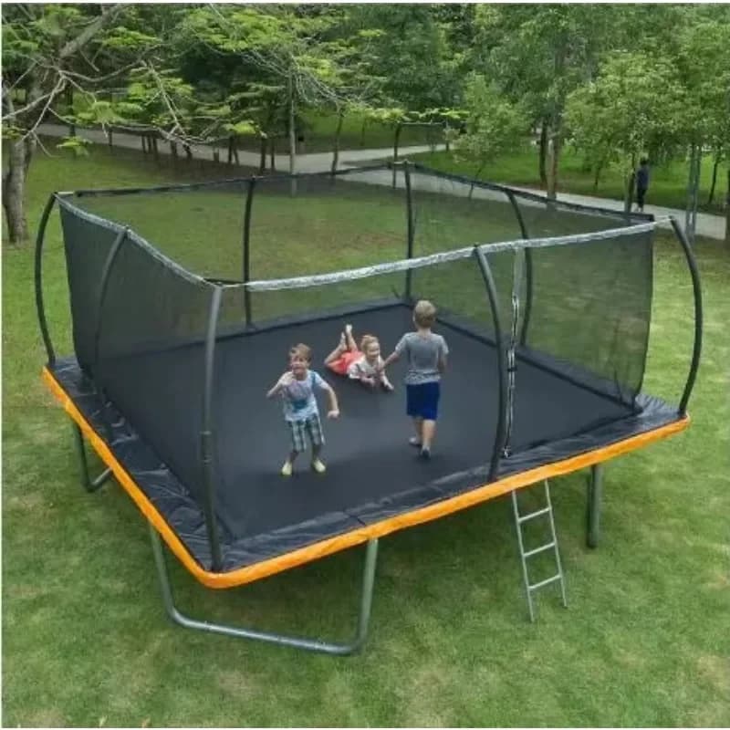Großes, maßgeschneidertes 8FT 10FT 12FT 14FT 16FT Vergnügungsausrüstungstrampolinpark mit Schutznetztrampolin für Kinder