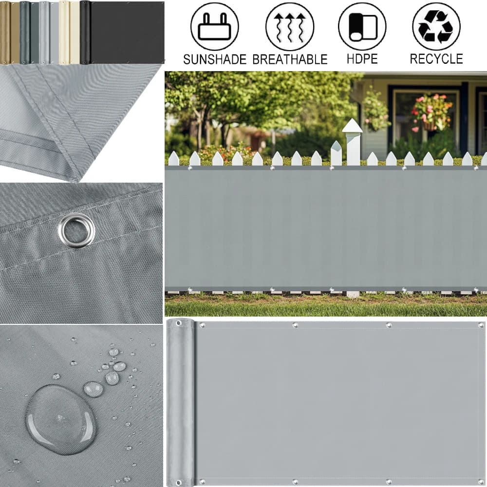 100% Polyester Wasserdichtes Anti-UV Balkon Sichtschutz Sonnenschutznetz Winddichter Zaun Sonnenschutznetz