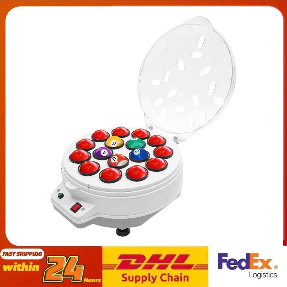 16 Bälle – automatischer Pool-Ballreiniger, 180 W, Ballpolierer, Pool-Ballwascher, effizient, langlebig, für Zuhause, Bar, Billard, Halle