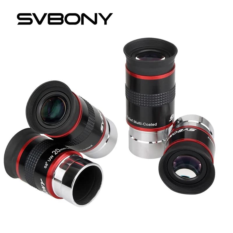 SVBONY °   Ultraweitwinkel 6 mm/ 9 mm / 15 m / 20 mm Teleskopokular FMC 1,25 Zoll für astronomisches Teleskop