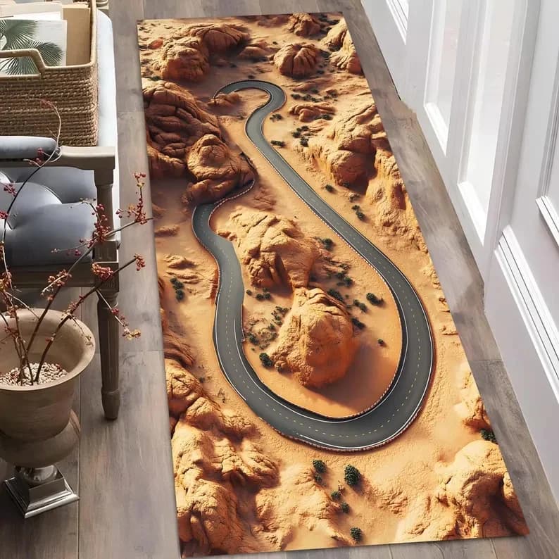 Visuelle 3D Racing Track Flugzeug Runway Design Teppich Kinder Spielmatte Kinderzimmer Schlafzimmer Dekoration personalisierte Hause Teppich