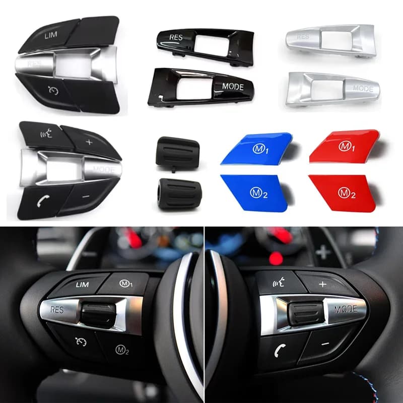 Auto Lenkrad RES MODUS Taste Abdeckung Für BMW F10 F11 F30 F31 F34 F01 F02 F07 F06 F12 F25 F26 F15 F16 M2 M3 M4 M5 X5M X6M
