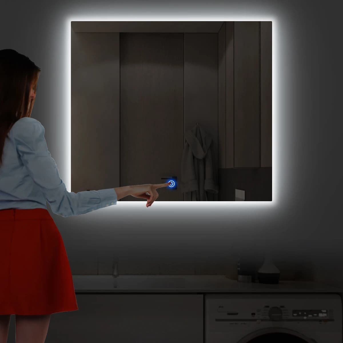 Badezimmer Lichter Make-up Spiegel Licht USB COB LED 5V Streifen luces para espejo Touch Dimmen Kosmetikspiegel Lichter Lampe Beleuchtung