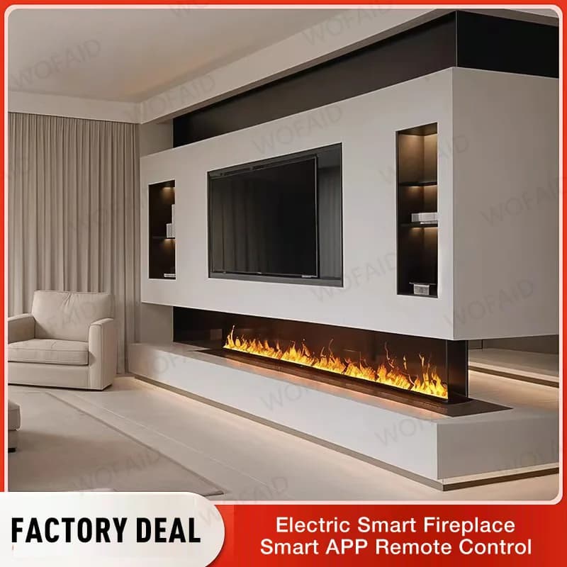 Ultraschall-Feuerraumkamin mit elektrischem Nebel: TUYA Home Control, 5-Nebelstufen-Kamin-Kindersicherung – Bestseller in Deutschland, EU