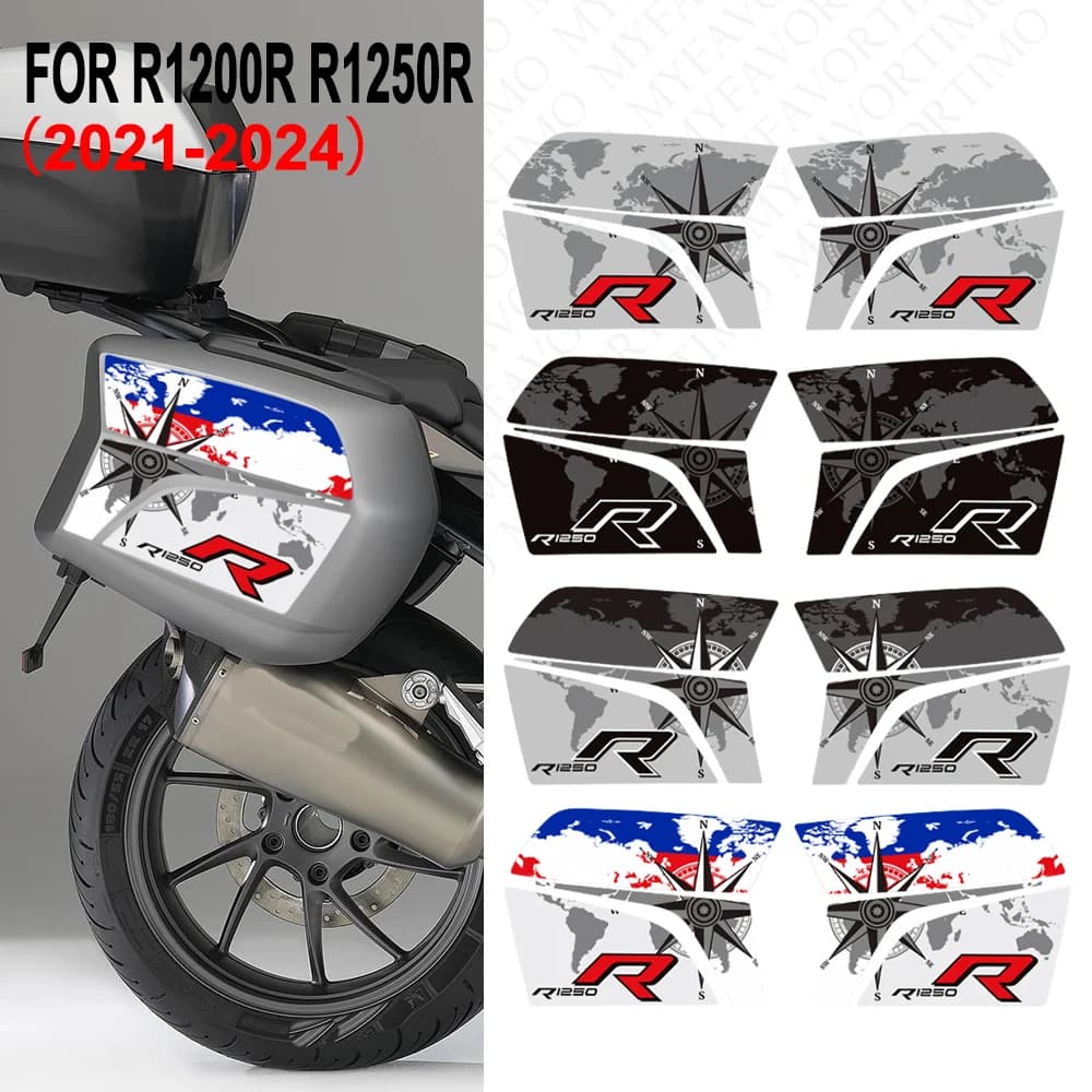 R1200R R1250R Motorrad Tank Pad Stamm Gepäck Fällen Packtaschen Aufkleber Aufkleber Für R 1200 1250 R R1200 R1250 2021 - 2024
