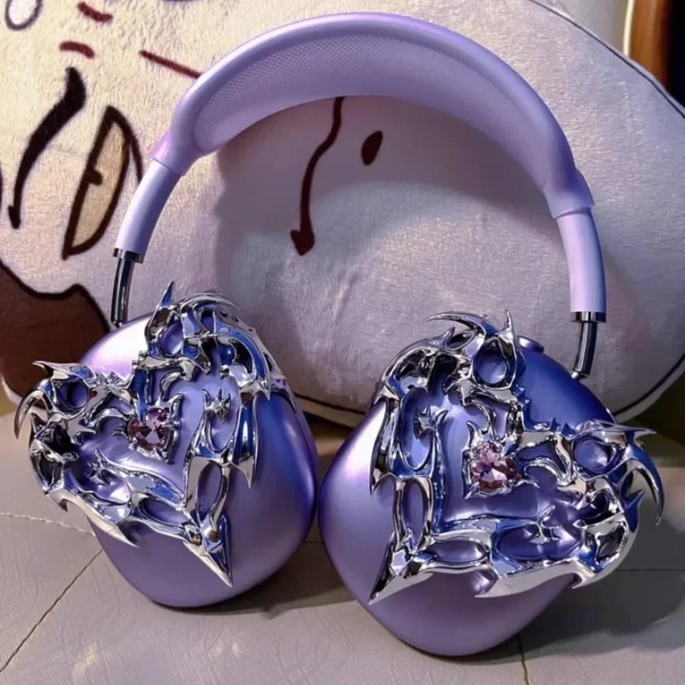 für Airpods Max Hülle Kopfhörerabdeckung Custom Love Crystal Kopfhörer Dekoration für Sony XM5 Befestigung Y2K Kopfhörerzubehör