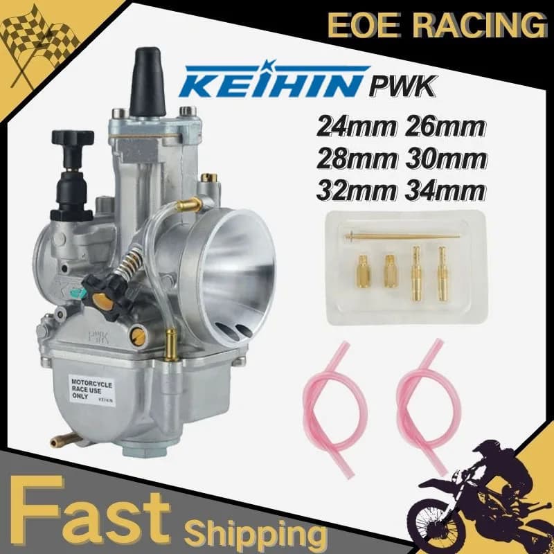 Für KOsO OKO 24 26 28 30 3234mm Blue Bowl 2T 4T Universal Scooter ATV Dirt Bike KElHIN PWK Racing Vergaser mit FreeJet Set