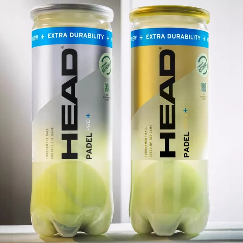 HEAD Kontrollierte Padel-Bälle für Paddle-Tennis-Turniere und Training – 1 Dose = 3 Bälle
