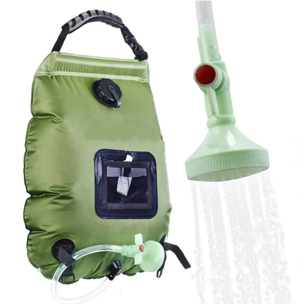 Solar-Duschtasche, 20 l, für den Außenbereich, Solarheizung, Premium-Camping-Duschtasche, Warmwassertemperatur 45 ° C mit abnehmbarem