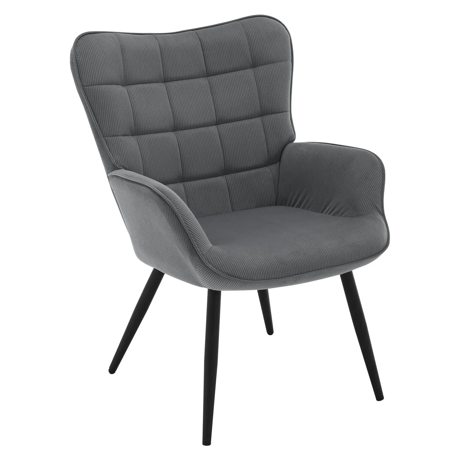 WOLTU Moderner Wingback-Sessel, Relax-Vintage-Lounge, gepolstert, zum Lesen, TV, Freizeit, Sofa, Stuhl für Wohnzimmer, Heimdekoration