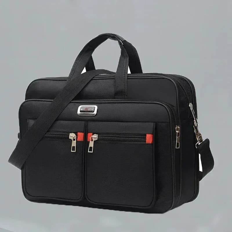 Herren-Business-Aktentasche mit großem Fassungsvermögen, tragbar, vielseitig einsetzbar, Handtasche mit mehreren Taschen für den Geschäfts- und