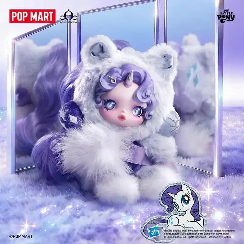 POP MART SKULLPANDA x My Little Pony Serie Plüschpuppen-Anhänger Mystery Box Original Blind Box Überraschungsspielzeug Taschenanhänger Figuren