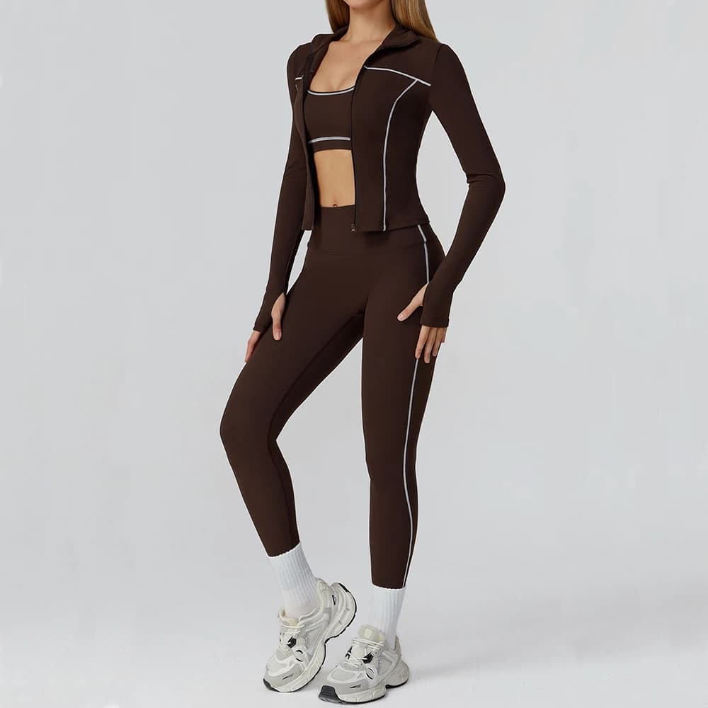 2/3PCS Yoga Anzug Gym Set frauen Sport Set Fitness Workout Kleidung Weibliche Lange Hülse Sport-Bh sportlich Tragen Yoga Kleidung
