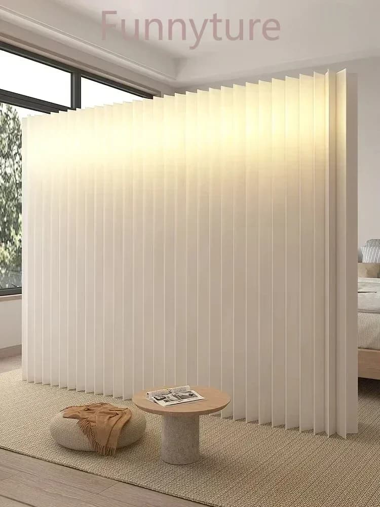 36cm Dicke Papier-Faltbare Trennwand Perforierte Dekorative Wand Schönheitssalon Raumteiler Zaun Trennwand für Heim-Dekoration