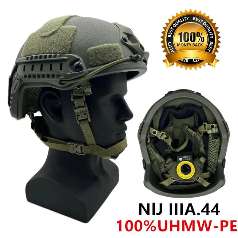 Ballistischer ACH High Cut Taktischer Helm Kevla Hochwertiger ballistischer Helm NIJ IIIA FAST Wendy's Suspension Pad Ballistischer Helm