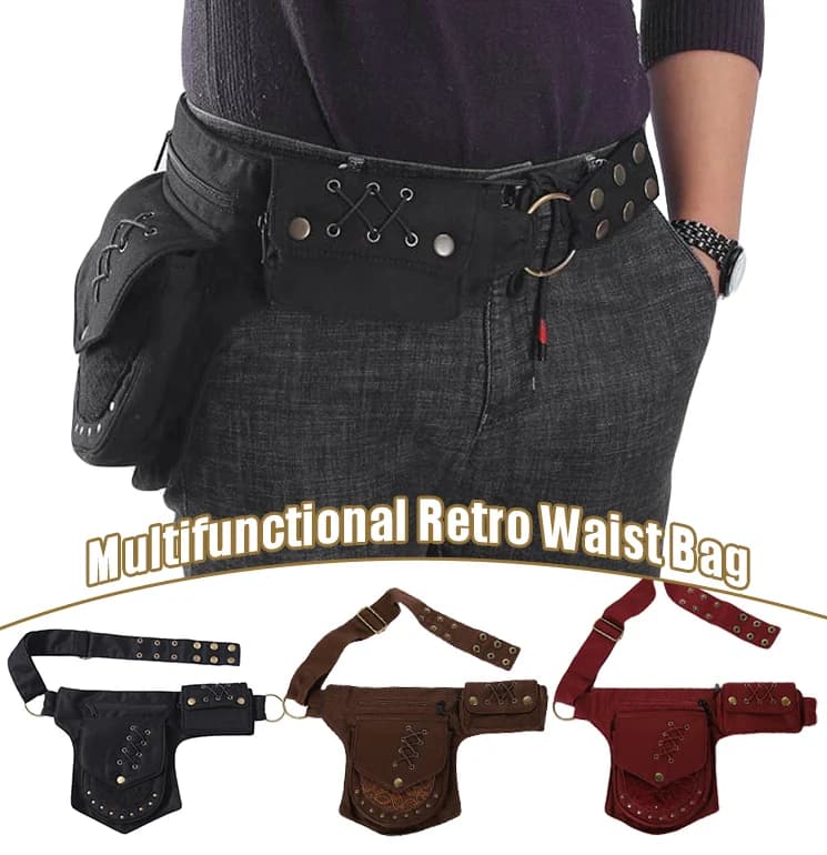 Frauen Vintage Fanny Pack Tactical Multifunktionale Fotografie Taille Taschen Butt Taschen Für Männer Hip-hop Böhmischen Stil Bein Tasche