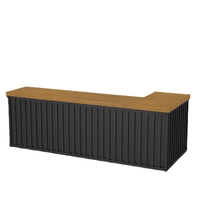 Industrieller Stil, Retro, Bar, Restaurant, Café-Kasseite. Eckschrank an der Rezeption