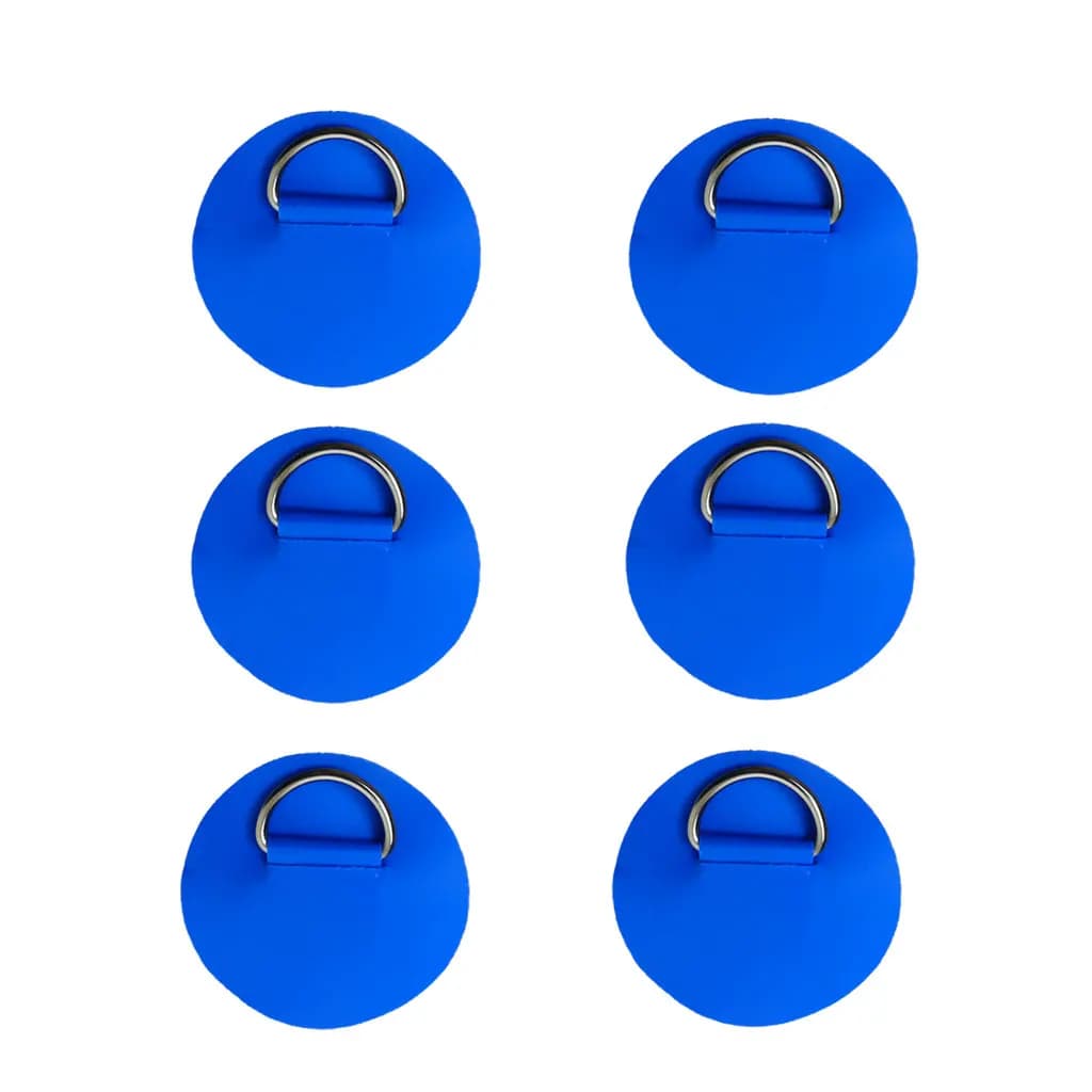 6,5 cm D-Ring-Patch für Schlauchboote, Kajaks, Dingis, SUPs, PVC-Patch für Stand-Up-Paddleboards, Kanus, Rafting-Seilring-Patch