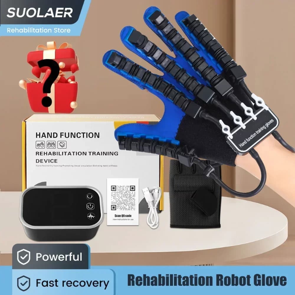 Linke und rechte Hand Finger Rehabilitation trainer Roboter handschuhe Schlaganfall Hemiplegie Hirninfarkt Trainings geräte Therapie