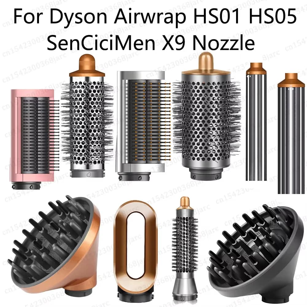 Haarstyler Düse für Dyson Airwrap HS01 HS05 Sencicimen X9 Haartrockner Zubehör Multi Lockenwickler Harte weiche Glättungsbürste