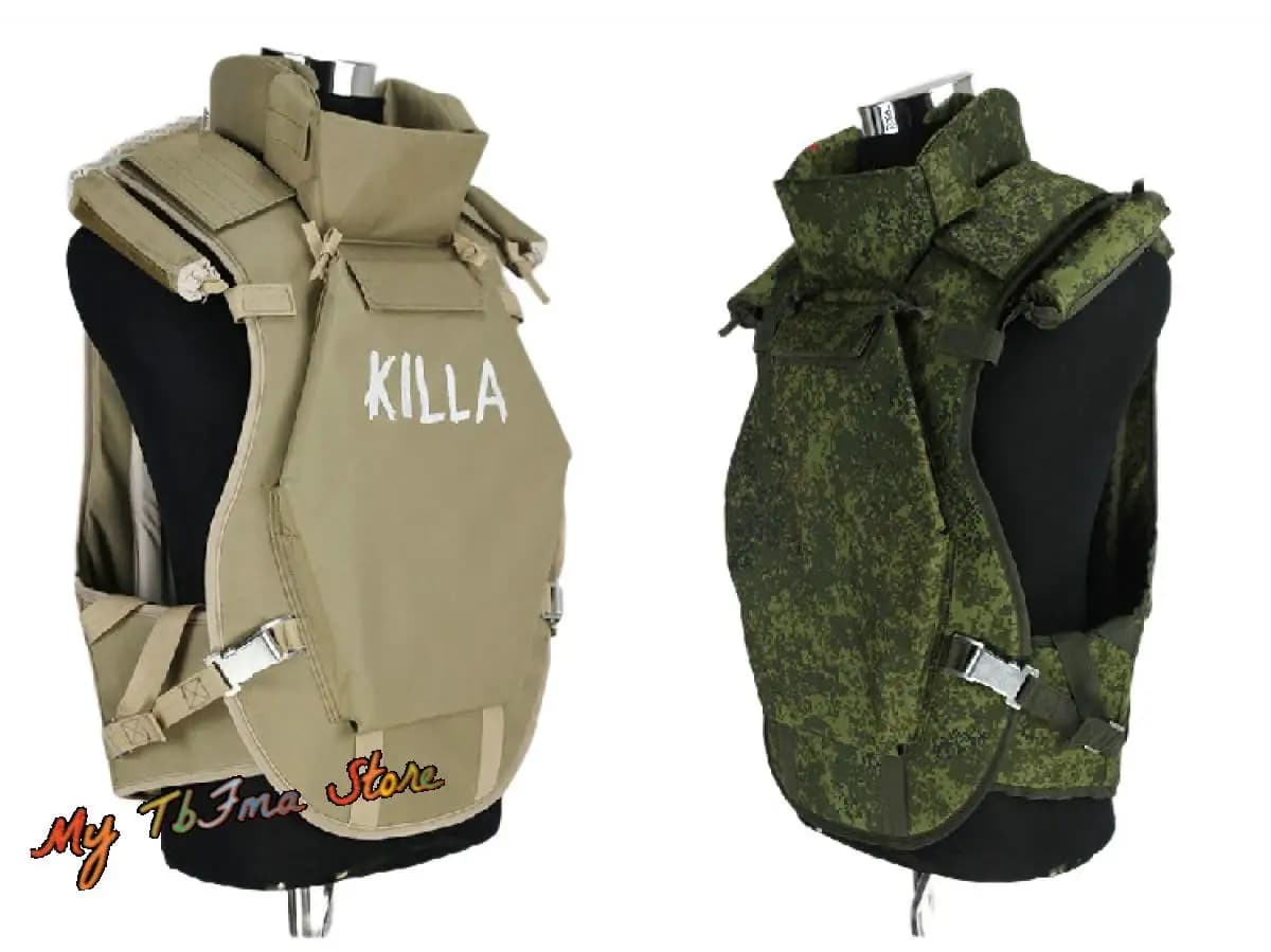 Russische 6b13 Taktische Weste Killa Armor Ver Jacke mit Aufhängern, Tasche & Little Green Man EMR 6B13/6B45 Weste & Schwerer MASKA Helm