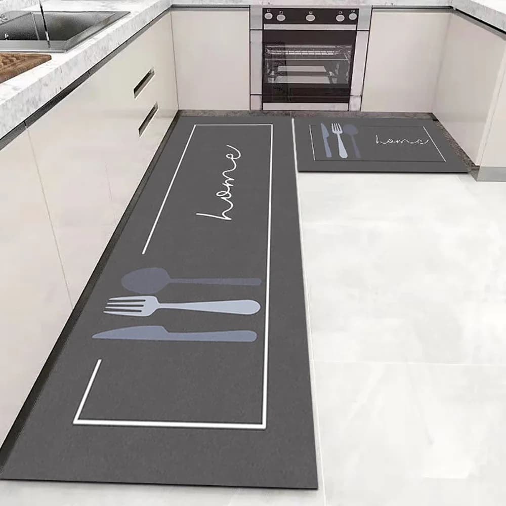 Küchenbodenmatte, Schlafzimmer, Wohnzimmer, langer Nachttisch, Teppich, Flur, weicher, waschbarer Teppich, rutschfest, für Badezimmer, Eingang,