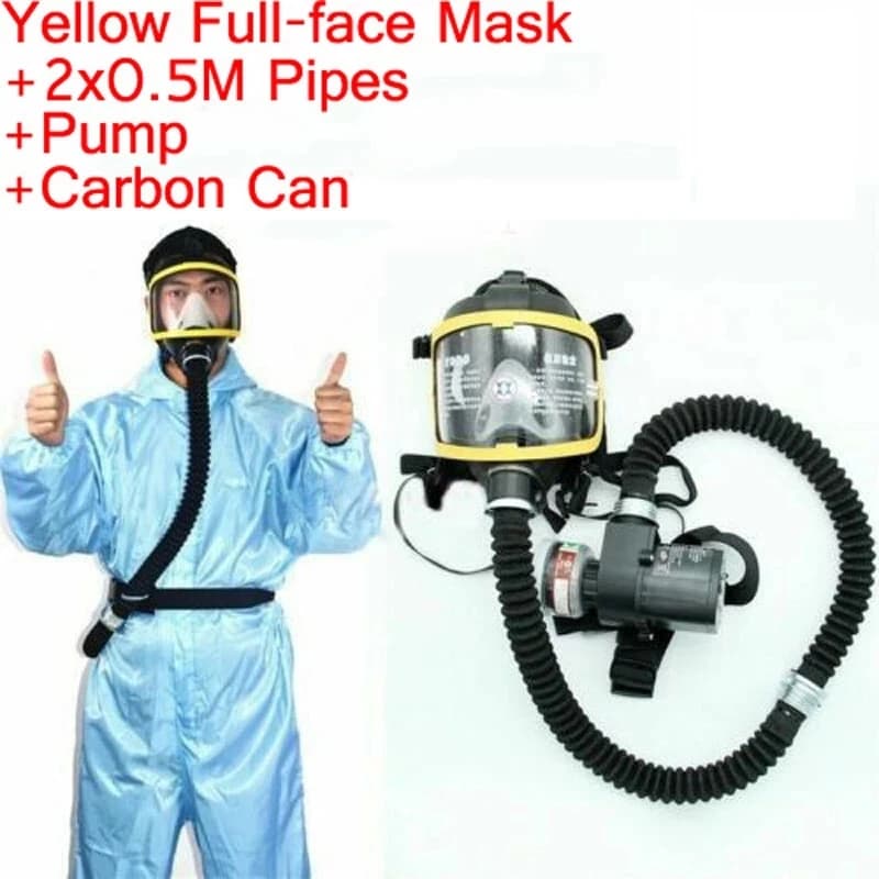 Elektrischer Gasmaske mit konstanter Luftdurchfluss, gefüttertes Voll-/Halbgesichts-Gasmasken-Atemsystem, schützendes Atemschutzgerät, Sicherheit