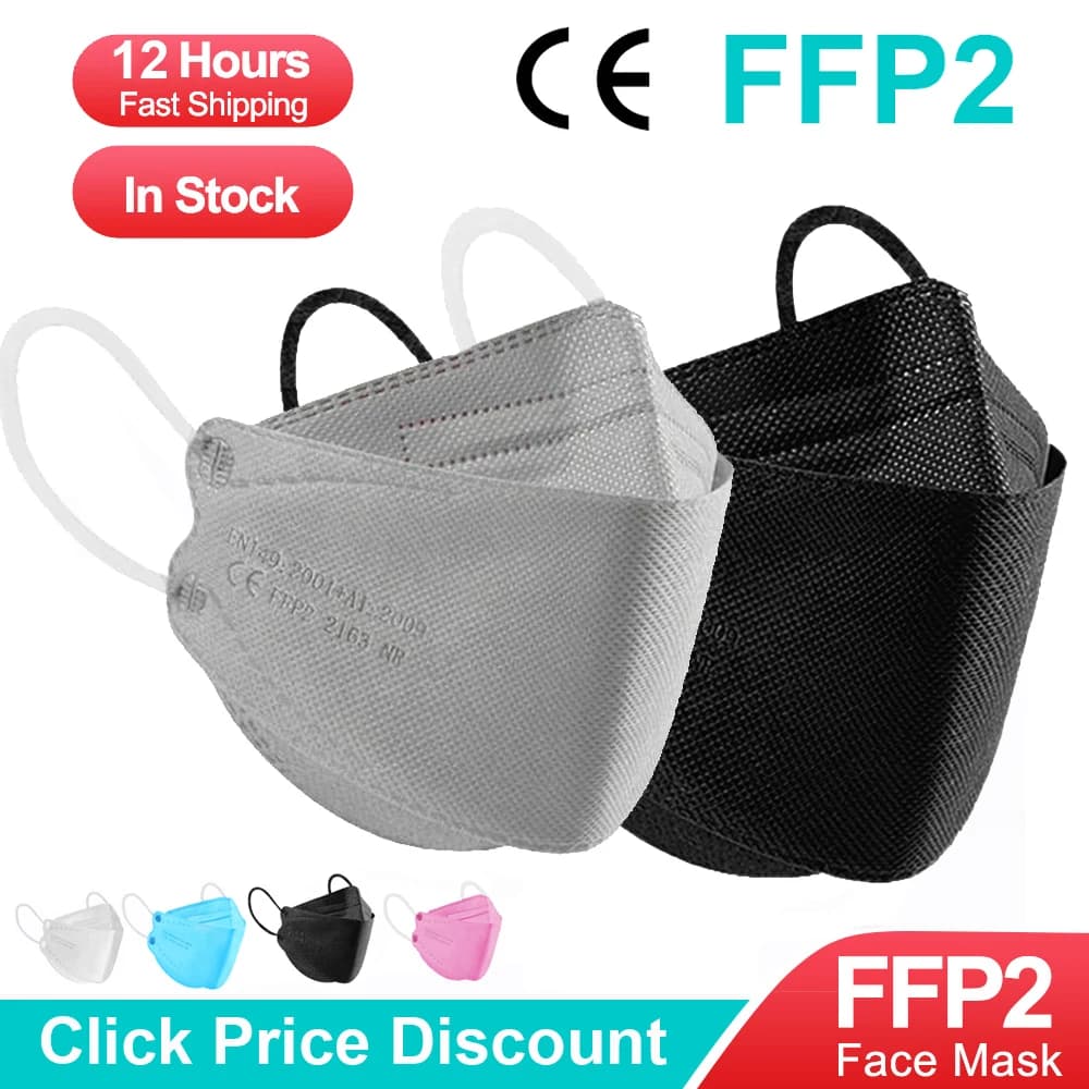 fpp2 CE Schutzmaske Anti-Staub-Maske Mundmasken 4 Schichten maskffp2 Gesichtsmaske KN95 Gesichtsmasken Filtermaske Atemschutzmaske