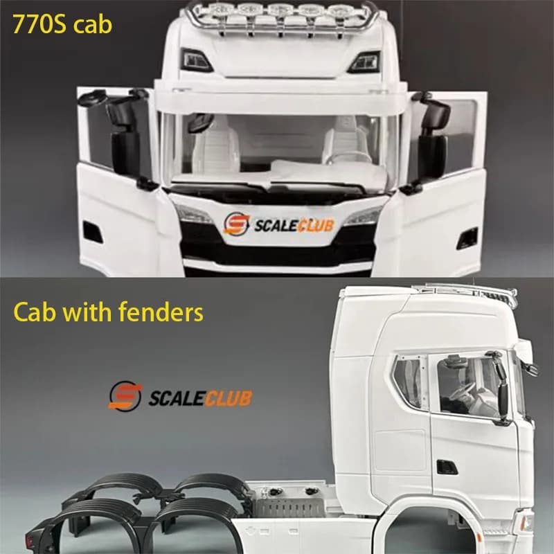 Scaleclub Modell 1/14 für Scania 770S Open Door Version Cab Body Driving Compartment Cab