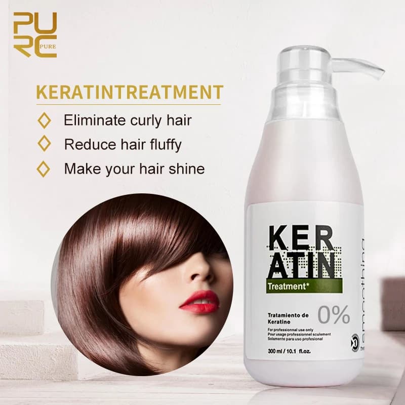 Purc brasilia nischen Keratin Haar behandlung Formalin lockiges Haar Glättung glättung produkt 0% 5% 8% 300ml