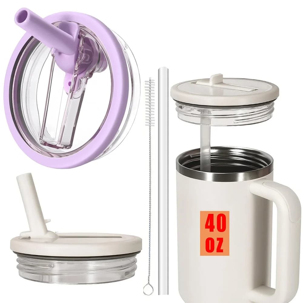 40-Unzen-Deckel für Stanley Flip Straw, auslaufsicher, auslaufsicher, Tassenabdeckung, Tumbler-Deckel, Ersatz für Stanley Cup-Zubehör,