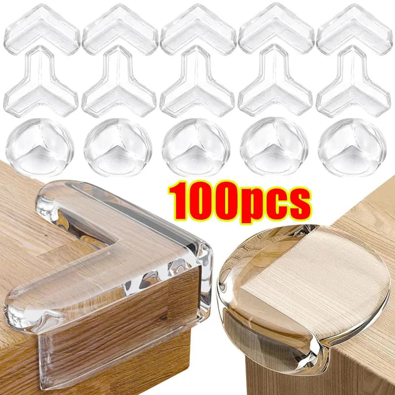 Baby Sicherheit Silikon Kinder Proofing Kantenschutz Weiche Transparente Kinder Anti Kollision Tisch Ecke Kantenschutz Abdeckung