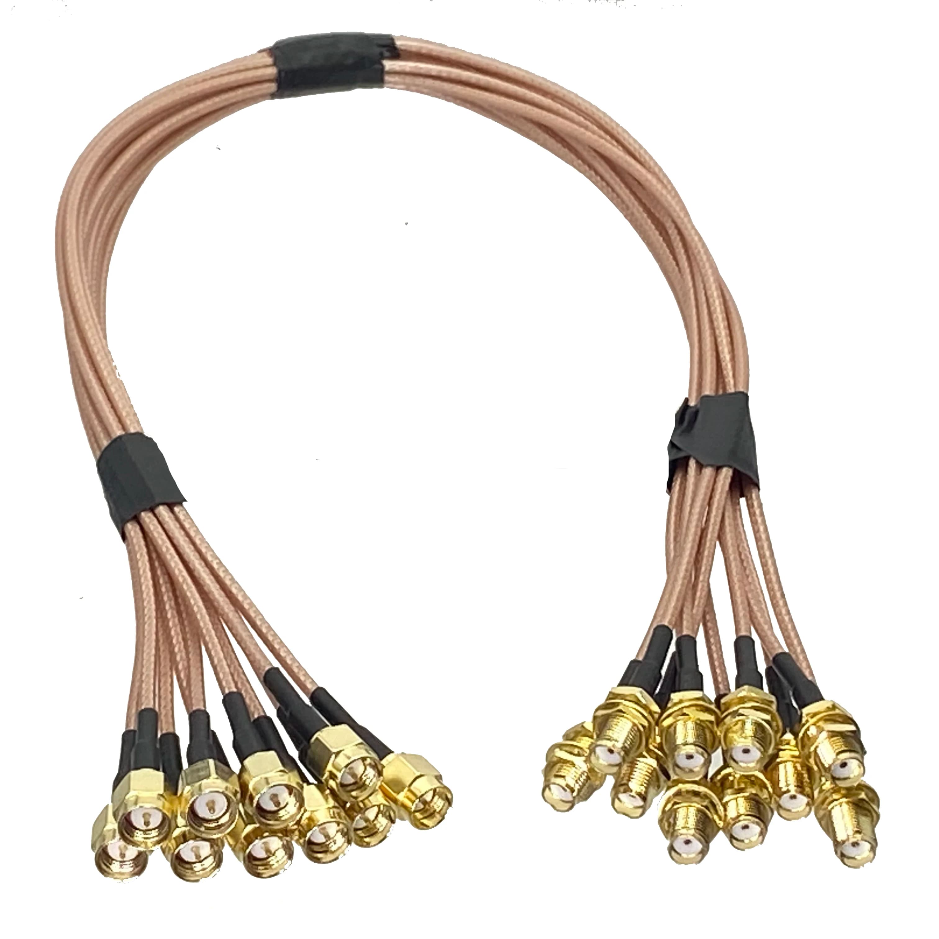10Pcs RG316 Kabel SMA Stecker auf SMA Weibliche Jack Schott Stecker Crimp RF Jumper Zopf Kabel Für Radio antenne 4 zoll ~ 5M