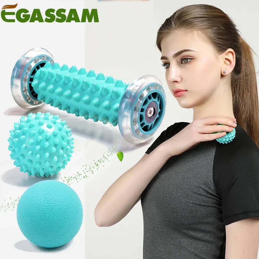 Massage Ball-Fuß-Schmerz-Therapie-Kit-Planta rfasziitis, Fersensporn, Muskelkater, Trigger punkt-Rücken, Arm, Nacken, Schulter, Bein