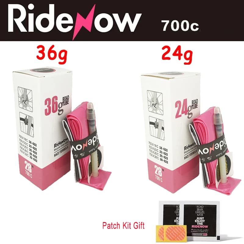 RideNow Ultraleichter Fahrradschlauch 700c Rennrad TPU Schlauch 45mm 65mm 85mm Französisches Ventil Fahrradschläuche