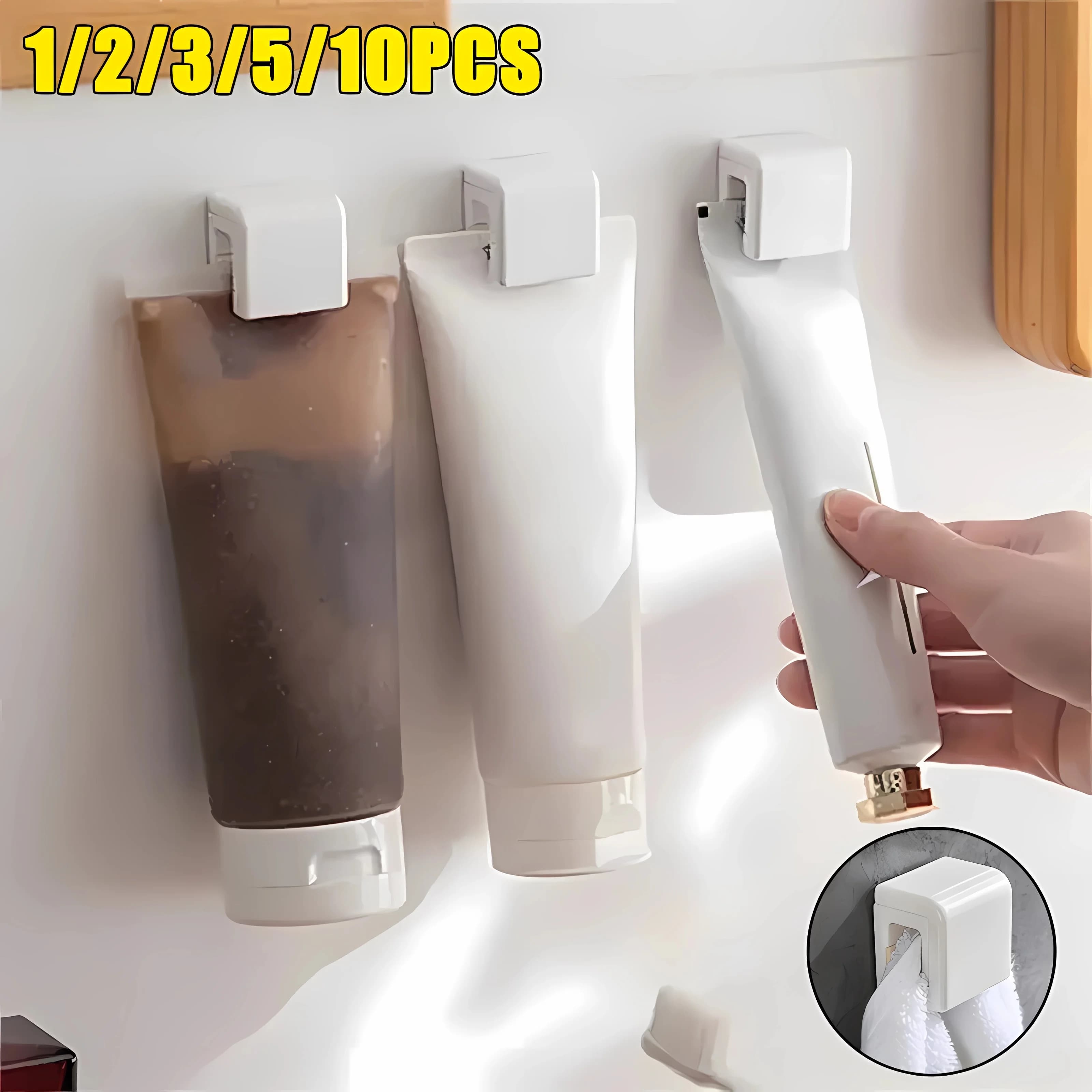1-100 stücke Punch-freies Zahnbürste Halter Wand Zahnpasta Halter Lagerung Rack-Halter Organizer Bad Zubehör