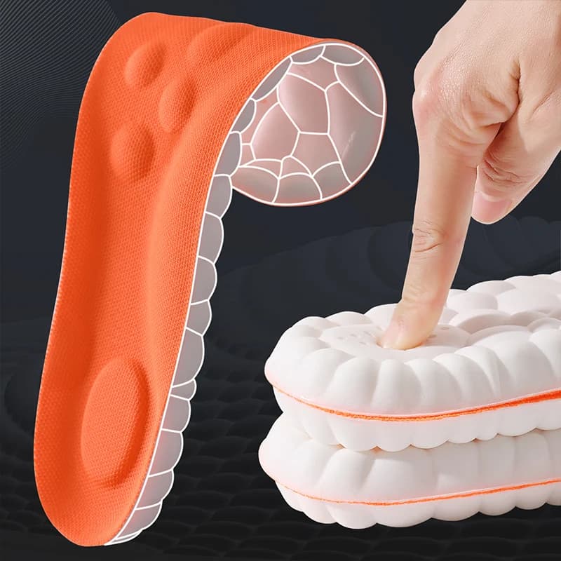 1/2/4pairs Latex Sport Einlegesohlen Weiche Hohe Elastizität Schuh Pads Orthesen Atmungsaktive Stoßdämpfung Kissen Arch Support einlegesohle