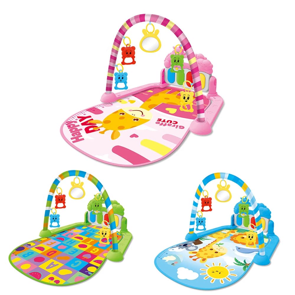 0-36 Monate Baby Fitness-Ständer Musik-Spielmatte Aktivitätsspielzeug Neugeborenen-Klavier Krabbeldecke Pedal-Spielmatte Frühpädagogisches