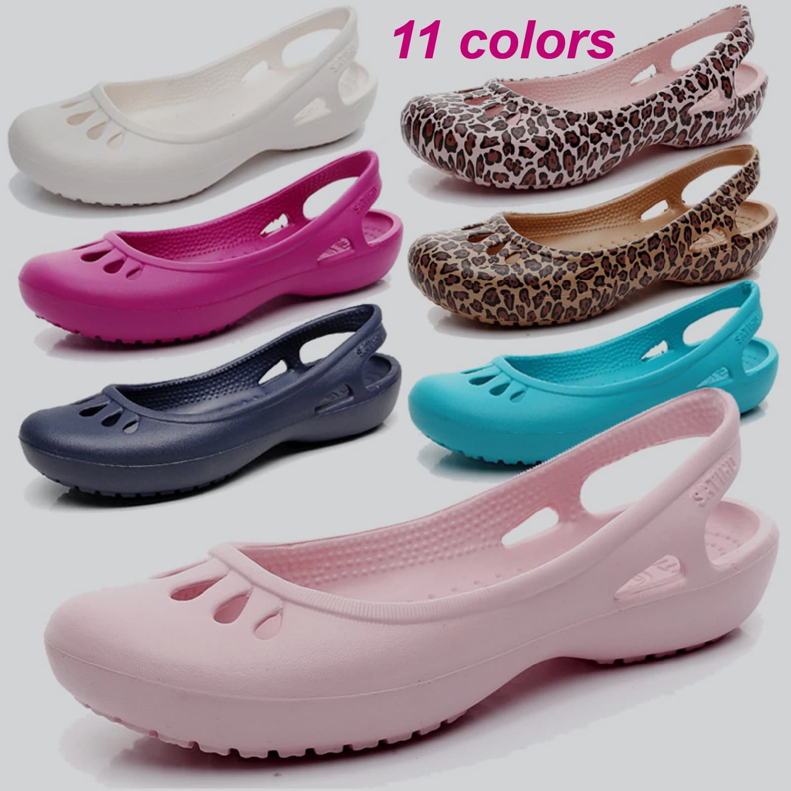 Ultraleichte Damen-Sandalen aus EVA, atmungsaktiv, weich, elastisch, wasserdicht, rutschfest, leicht zu reinigen, vielseitig einsetzbar und stilvoll.