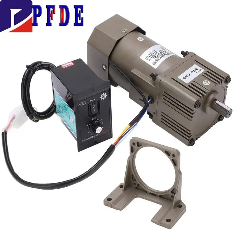 5RK90GU-CF 450-2,7 U/min 220 V 90 W AC-Umkehrgetriebe-Motor mit variabler Drehzahl, 1:3-1:500 5GU AC-Getriebemotor + Regler