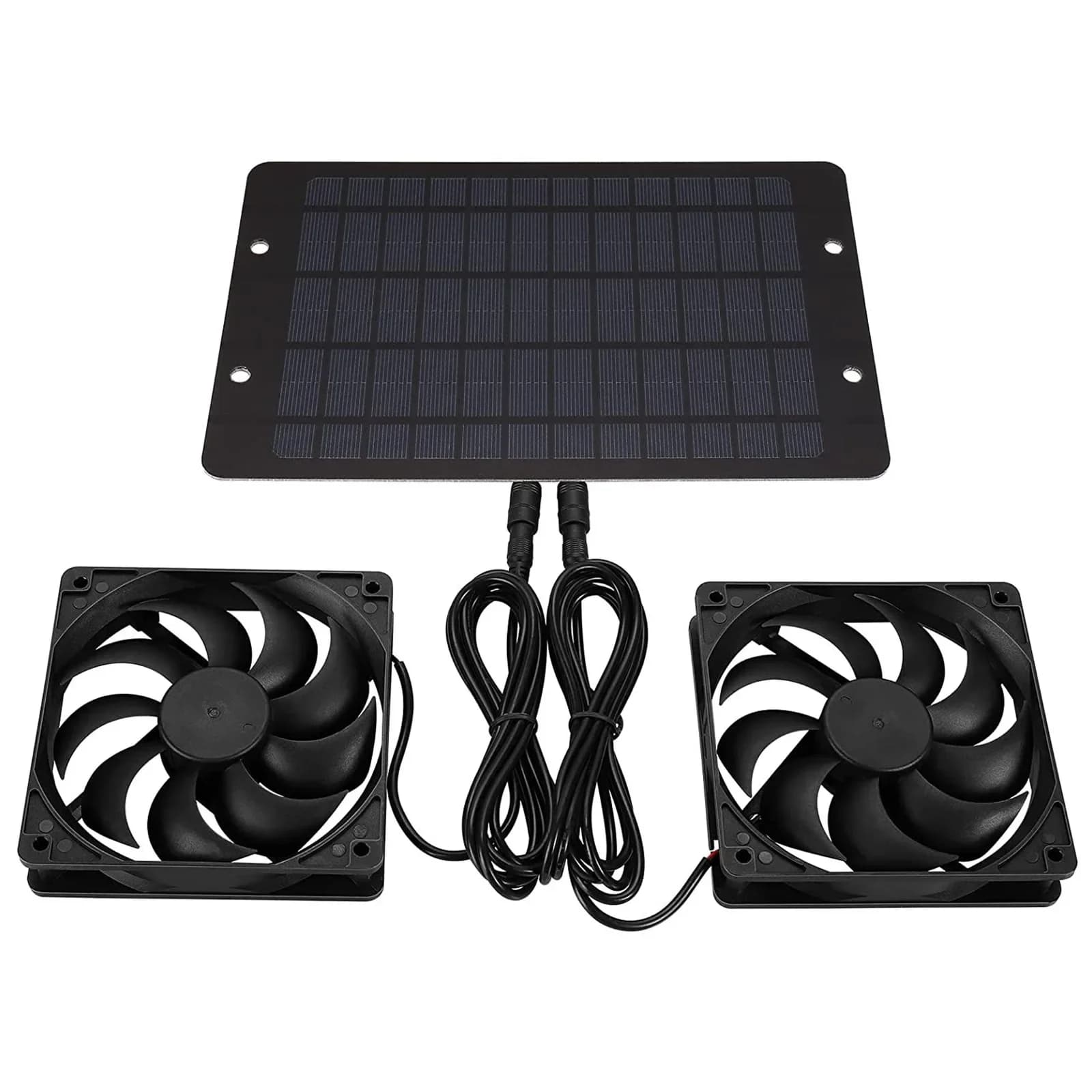 Solar-Abluftventilator Mini-Lüfter mit Solarpanel für Hunde-, Hühnerställe, Wohnmobile und Gewächshäuser