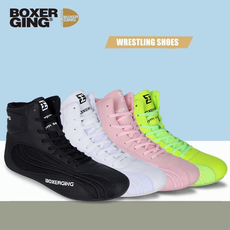 Professionelle Wrestling Stiefel Männer Boxen Schuhe Ausrüstung Nicht-Rutsch Bequem Frauen Turnschuhe Atmungsaktive Erwachsene Wrestling Schuhe