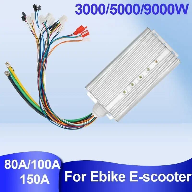 48V 72V 96V 3000W 5000W Bürstenloser Controller 80a 100a 36mos für Elektro fahrrad Dreirad Motorrad Roller Rechteck wellen regler