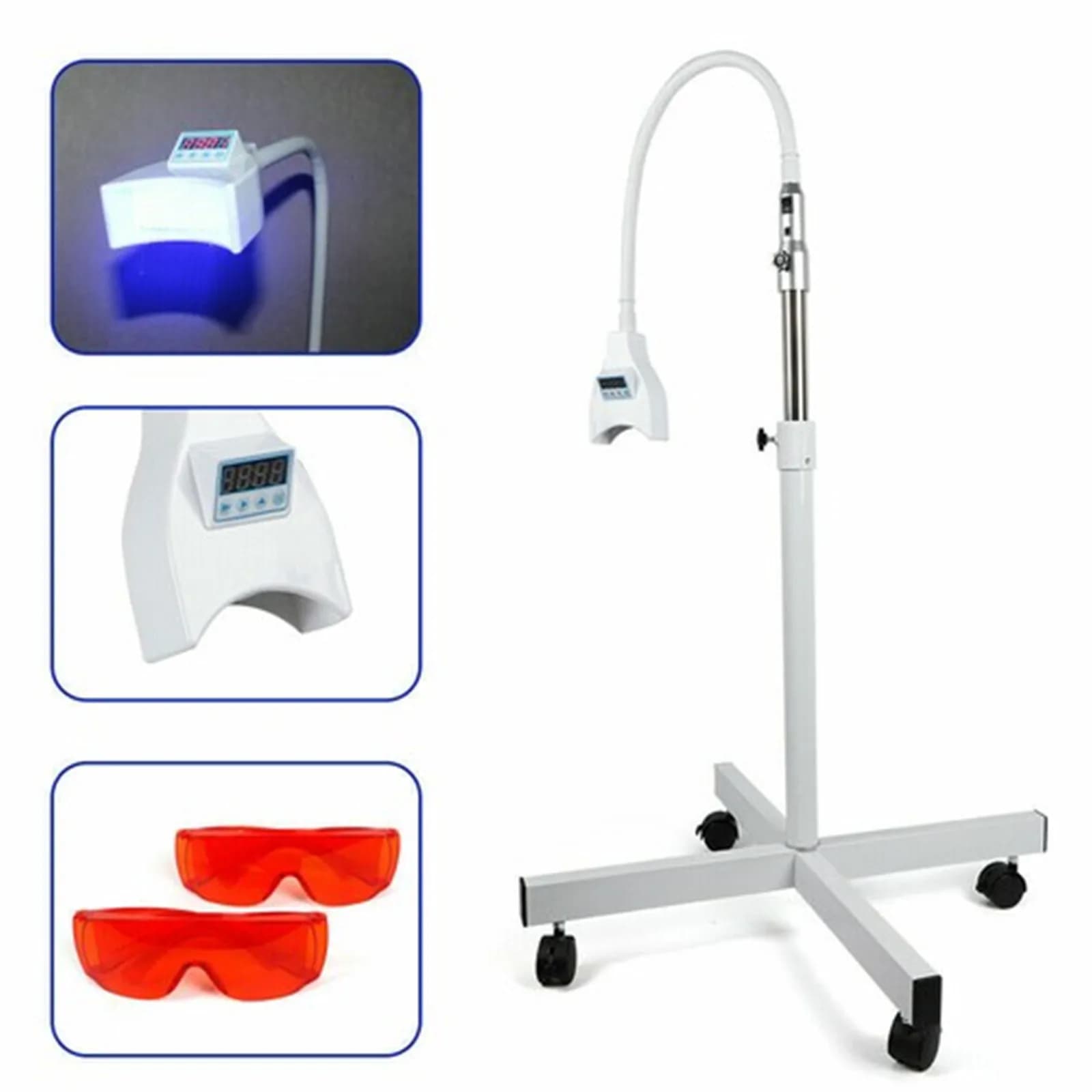 21W LED Dental Zähne Lampe Bleaching Licht Boden Stehen Typ Zähne Bleaching Maschine Beschleuniger Gerät 9000MCD