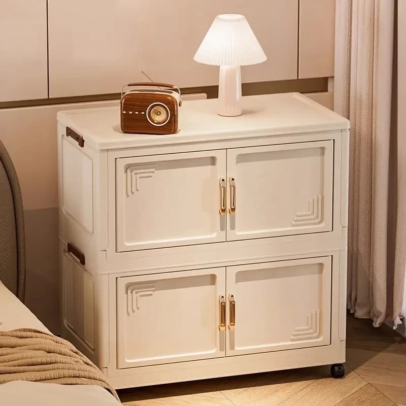 45/55/65 cm Länge, faltbarer Multifunktions-Aufbewahrungsschrank, staubdichter Kleiderschrank, großes Fassungsvermögen, Kleinigkeiten-Schrank