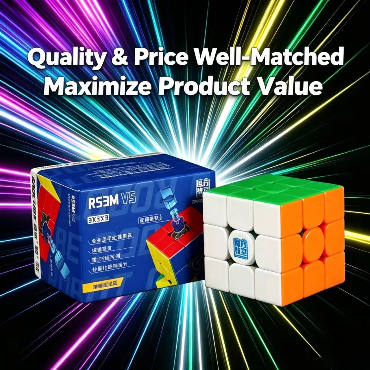 [SaoCube] MoYu RS3M V5 3X3 Magnetischer Magic Speed Cube Stickerless Professionelles Fidget-Spielzeug SaoCube RS3 M V5 Cubo Magico Puzzle