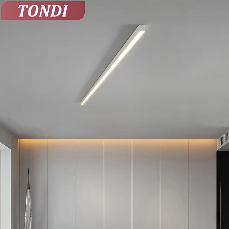 Moderne LED-Streifen-Deckenleuchten für Wohnzimmer, Küche, Esszimmer, Bürobeleuchtung, minimalistische Korridor-Veranda-Innenleuchte für Zuhause