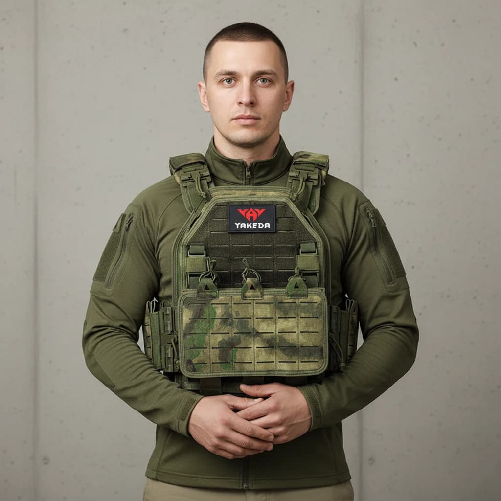Yakeda 1000D Nylon Robuste Taktische Multi-Cam Taktische Weste Plattenträgerweste Jagdweste Schutzweste