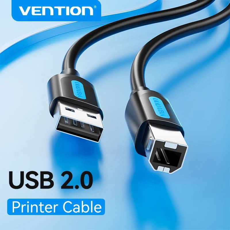Vention USB-Druckerkabel USB 3.0 2.0 Typ A Stecker auf B Stecker Kabel für Canon Epson HP ZJiang Etikettendrucker DAC USB-Drucker